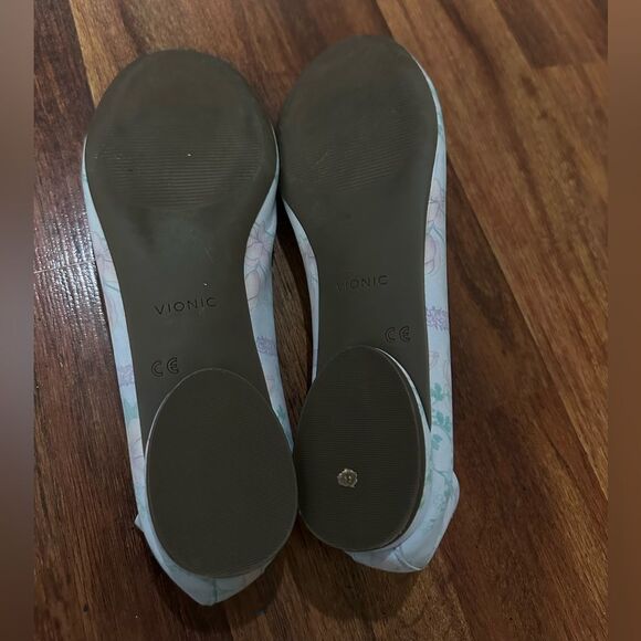 VIONIC Floral Ballet Flats with Bow Accent size 8.5 - Picture 11 of 12